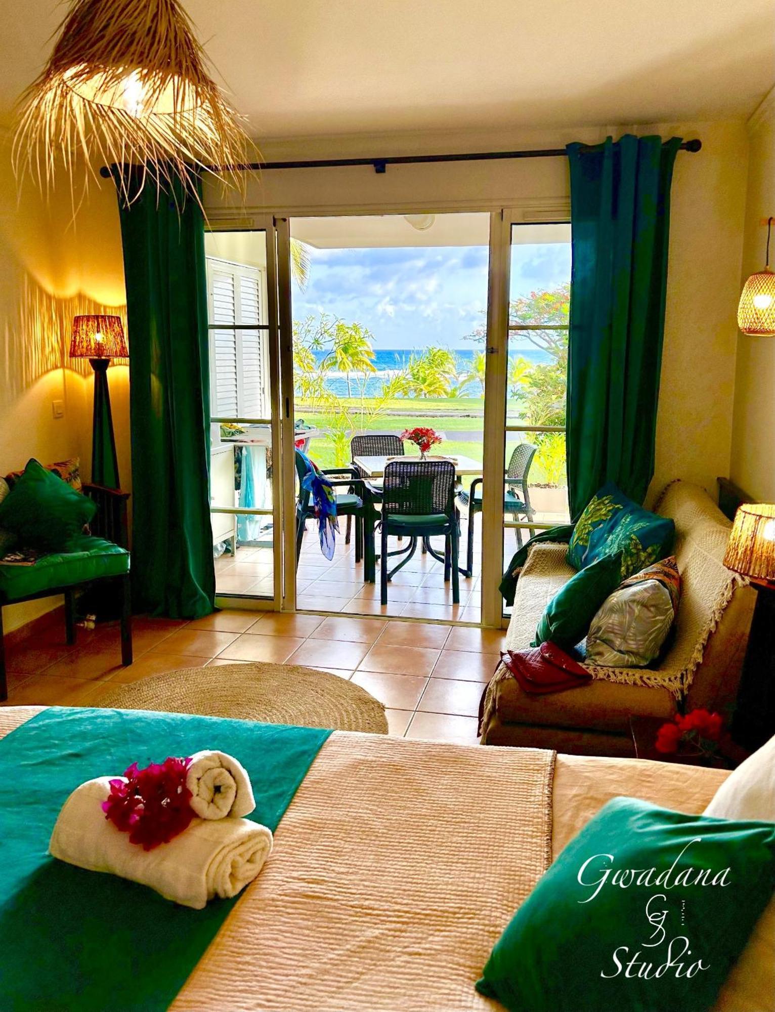 Acces Direct Plage, Vue Mer D'Exception, Les Gwada Studios, Village Vacances Sainte-Anne  Exterior foto